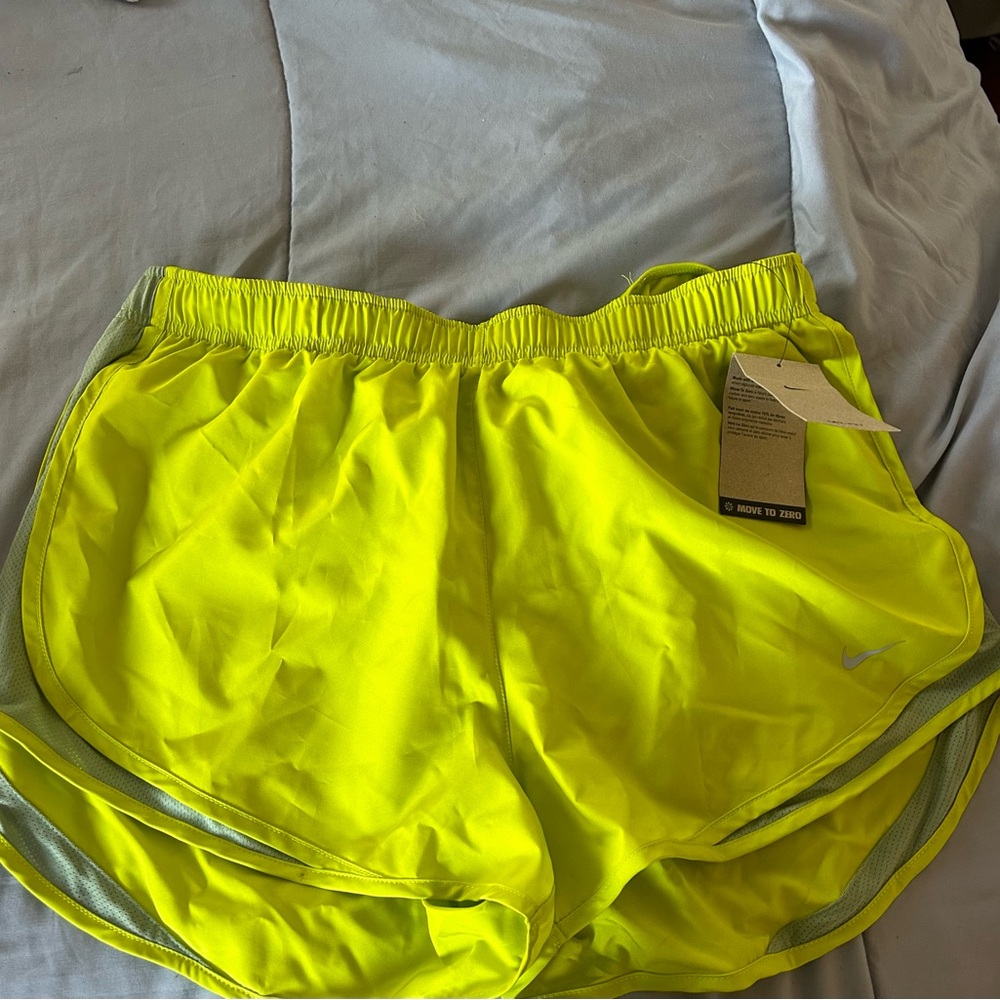 Women’s Nike shorts neon yellow size XL